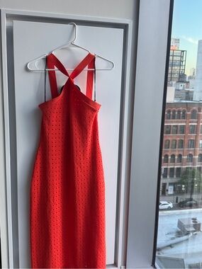 Desigual orange halter dress